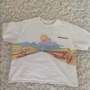 cropped honda shirt